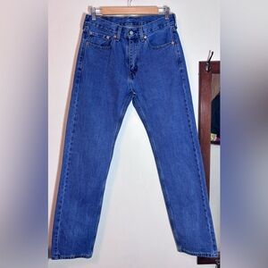 Levi’s 505 Blue Medium Wash 100% Cotton Jeans Size 31 X 34 Unisex Levis
